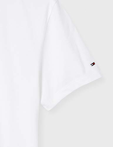 Tommy Jeans Tjw Summer Logo Ringer tee Camisa, Blanco (White), XXXL para Mujer