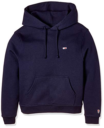 Tommy Jeans Tjw Tommy Classics Hoodie Chaqueta Punto, Azul (Black Iris 002), 32 (Talla del Fabricante: XX-Small) para Mujer