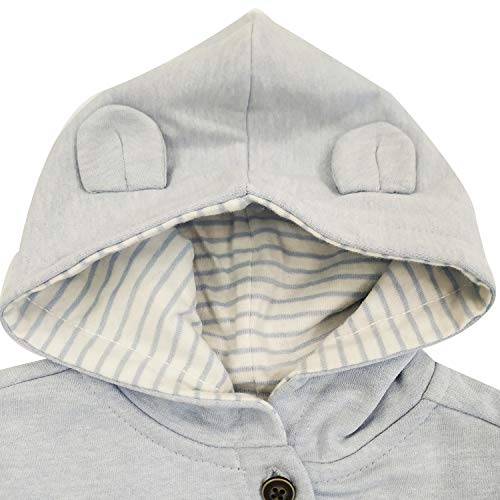 Top Top  ROTALAN  Abrigo, Azul (Celeste  725 ), 74 (Tamaño del Fabricante: 9-12 ) para Bebés