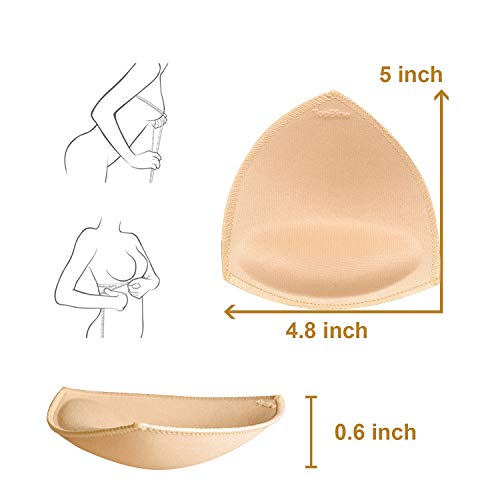 TopBine 3 pares Insertos de almohadillas de sujetador