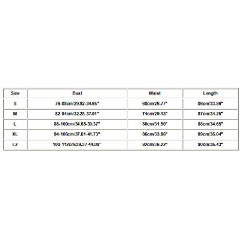 TOPKEAL Vestido de Tirantes con Tira y Vendaje sin Mangas Gótico Punk para Mujer de Tallas Garndes Azul Oscuro XXL