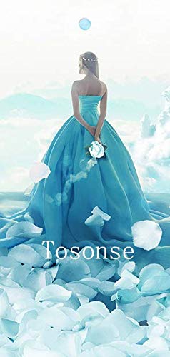 Tosonse Camiseta para Mujer Tops Manga Corta Jersey Yoga Blusa Cuello Redondo Tanques Camisas Camiseta Túnica Nudo Torcedura Impresión Delantera