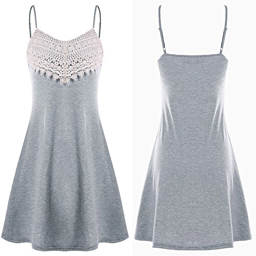 Tosonse Mini Vestido De Correa De Espagueti De Encaje De Ganchillo Sexy para Mujeres Vestidos De Playa De Verano