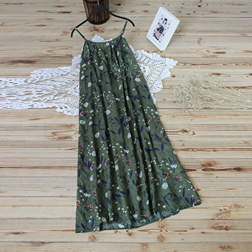 Tosonse Vestidos Bohemios para Mujer Vestido Largo Largo con Estampado Floral Vintage Y Talla Grande