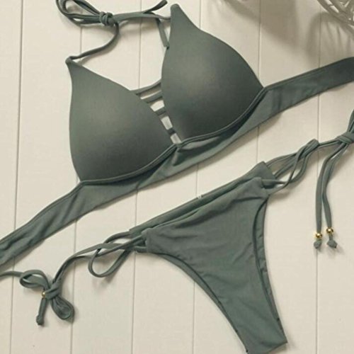 Traje De Baño De Mujer,RETUROM Acolchado Push up brasileño Tanga Bikini Conjuntos 2018 bañadores para Mujer (M, Ejercito Verde)