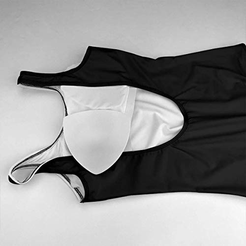 Traje de baño de una Pieza de Mickey Mouse Minnie para Mujer, bañador de Playa con Cuello en U, Estampado de Espalda Baja, Trajes Sexis, Blanco