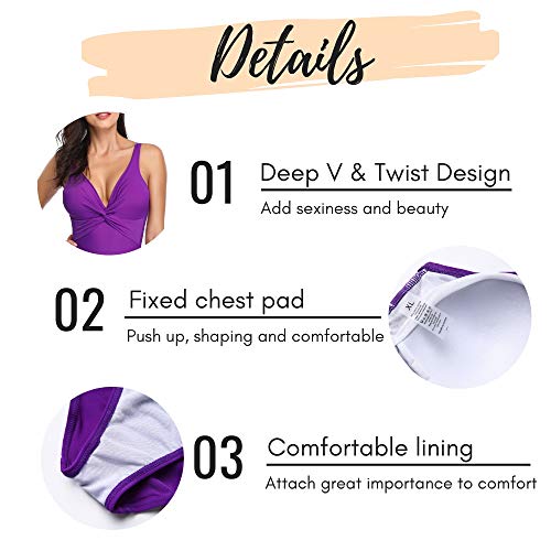 Traje de Baño de Una Pieza Elegante Push up Cuello Halter para Mujer Azul Marino S