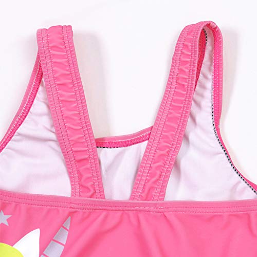Traje de Baño de Una Pieza para Niñas, Lindo Playa Bañadores Ropa de Natación para Niños de 1 a 6 Años