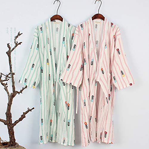 Traje de baño Elegante de Las Mujeres japonesas del Vestido de la Bata de Kimono del Pijama [Tamaño L, 03]