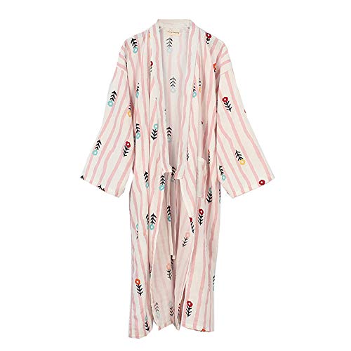 Traje de baño Elegante de Las Mujeres japonesas del Vestido de la Bata de Kimono del Pijama [Tamaño L, 03]