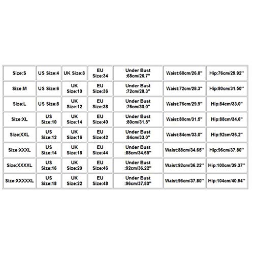 Traje de Baño Mujer 2019 SHOBDW Impresión de Lunares Conjunto de Bikinis Push Up Acolchado Bra Sexy Dos Piezass Talle Alto Bañadores de Mujer Tallas Grandes S-5XL(Rojo,4XL)