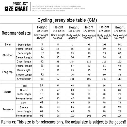 Traje de Ciclismo para Hombre, otoño e Invierno más Cachemir, abrigado y Transpirable, Ropa de Ciclismo de Manga Larga y Mallas 3D (3,XL)