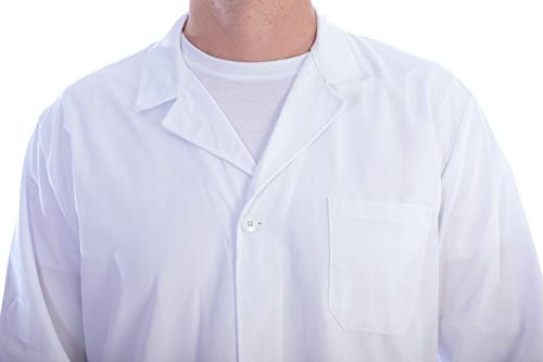 Traje de laboratorio Gima 21412 para hombre, color blanco, XXXL, blanco, 1
