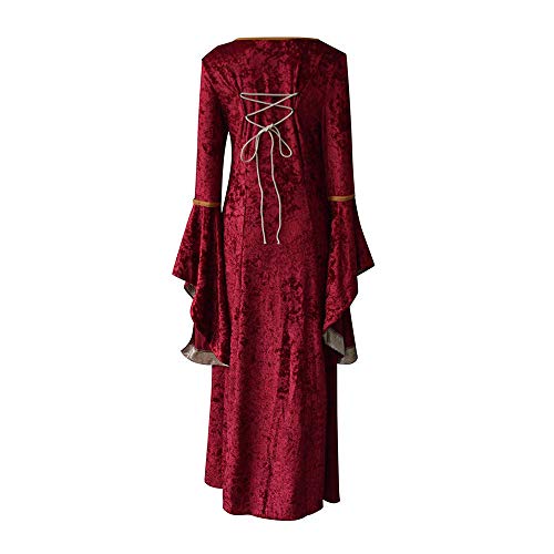 Traje renacentista Cosplay para Mujer Disfraces de Feria Medieval Vestidos irlandeses de Terciopelo