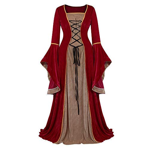 Traje renacentista Cosplay para Mujer Disfraces de Feria Medieval Vestidos irlandeses de Terciopelo