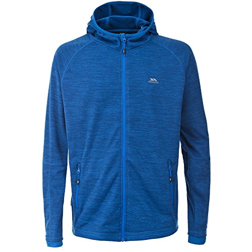 Trespass - Sudadera Afelpada con Capucha y Cremallera Modelo Northwood Hombre Caballero (Mediana (M)) (Azul Brillante Jaspeado)