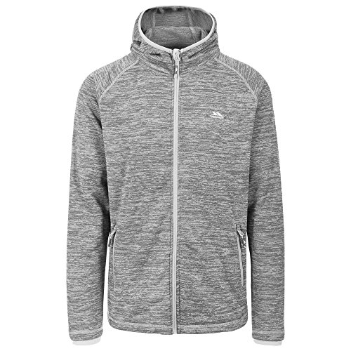 Trespass - Sudadera Afelpada con Capucha y Cremallera Modelo Northwood Hombre Caballero (Mediana (M)) (Azul Brillante Jaspeado)