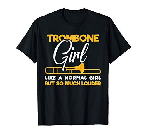 Trombonista Chica Regalo Para Las Mujeres Música Trombón Camiseta