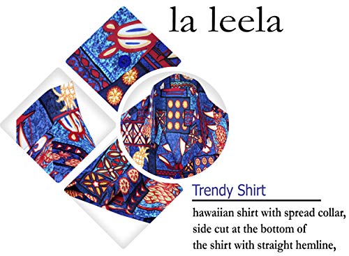 Tropical Impresa Real Azul de la Playa Likre Camisa Hawaiana para XL de Las Mujeres