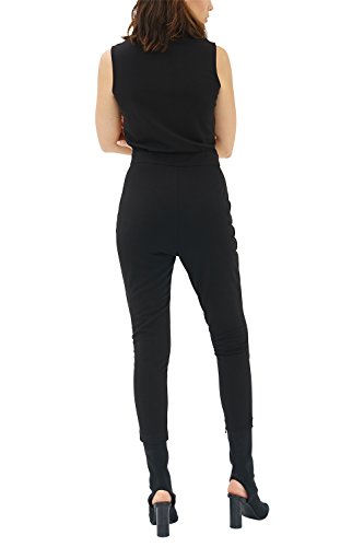 trueprodigy Casual Mujer Marca Mono Basico Ropa Retro Vintage Rock Vestir Moda Sexy Sin Manga Slim Fit Designer Fashion Overall Playsuit Jumpsuit, Colores:Black, Tamaño:XL