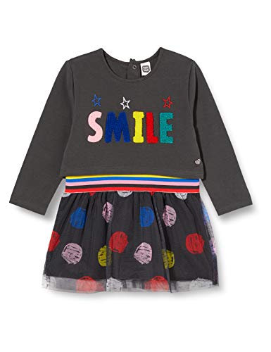 Tuc Tuc Vestido Punto Y Tul Are You Ready, Gris, 4A para Niñas