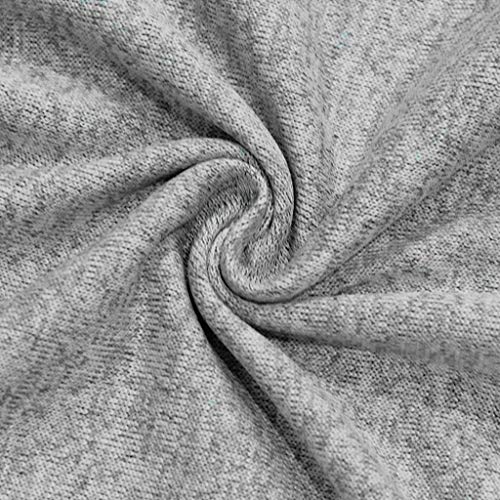 TUDUZ Blusas Mujer Manga Larga Camisas Oreja De Gato con Capucha Camisetas Impresión Tops Bolsillo (Gris.e, XL)