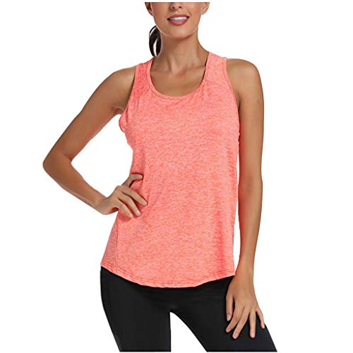 TUDUZ Blusas Sin Mangas De Color SóLido Sin Mangas Tops Transpirable con Hombros Descubiertos Camisas