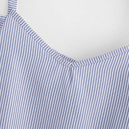 Tuopuda Crop Tops Mujer Verano Camisetas sin Mangas Halter Top Chaleco Camiseta (ES 42=Busto 98cm（Talla L）, D)