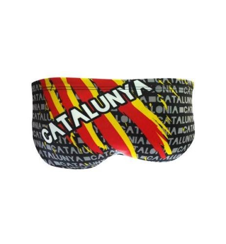 Turbo - Bañador Catalunya de Waterpolo Competicion Natación y Triatlón. Patrón de Ajuste cómodo (L/34)