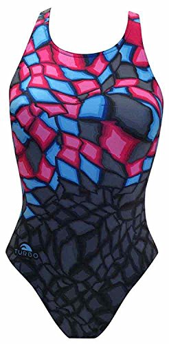 Turbo - Bañador Mujer Crystal PBT Tira Ancha Doble Capa (S)