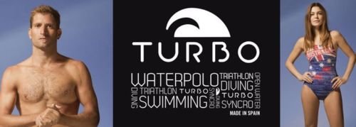 Turbo - Bañador Seasons Competicion Natación y Triatlón Patrón de Ajuste cómodo (M/34)