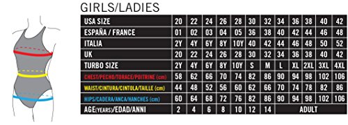 Turbo Power Train Hard Bragas de Bikini, Noir, Small para Mujer