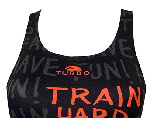 Turbo Power Train Hard Bragas de Bikini, Noir, XXXX-Large para Mujer