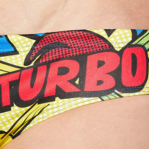 TurboTronic Pop Turbo Bañador para Hombre, Multicolor, L Unisex Adulto