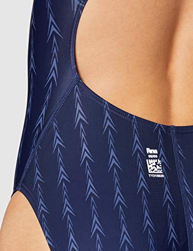 TYR Fusion 2 Aerofit - Bañador para Mujer, Mujer, Bañador de competición Femenina Aprobado por Fina, EAFUS6A 401 26, Azul Marino, 26