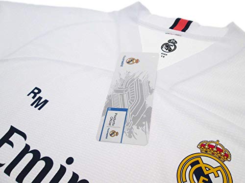 Ufficiale Camiseta de fútbol RM 2020/2021 – Blanca – Tallas de niño y adulto, blanco, 12