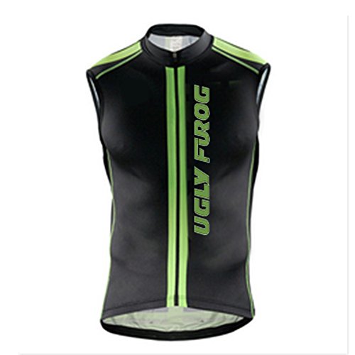 Uglyfrog #23 Ciclismo Sleeveless Maillots Hombres Winter with Fleece Cycling Vest de Bicicleta Conjunto de Ropa de Ciclo Chalecos de Manga Corta