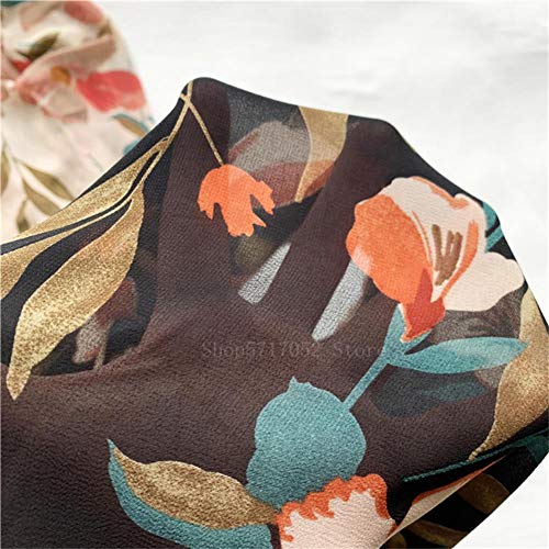 UKKO Kimono Mujer Mujeres Harajuku Cardigan Kimono Verano Floral Blusa Suelta Fina Transparente Transparente Abrigo Solar Yukata Ropa Un Tamaño