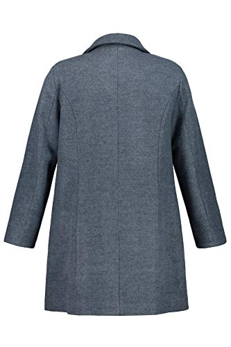 Ulla Popken Chillmalbro tee Abrigo, Azul (Marine Melliert 79), 52 (Talla del Fabricante: 50+) para Mujer