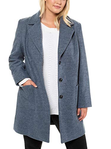 Ulla Popken Chillmalbro tee Abrigo, Azul (Marine Melliert 79), 52 (Talla del Fabricante: 50+) para Mujer