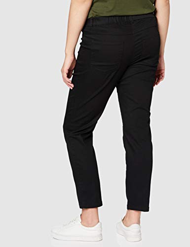 Ulla Popken Jeggings Overdyed K Mit Gürtelschlaufen, Vaqueros para Mujer, Negro (Schwarz 10), 26 EU