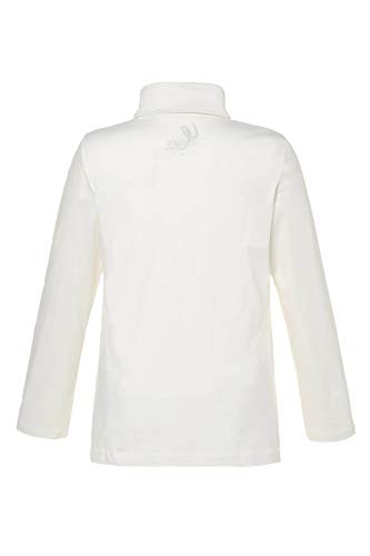 Ulla Popken Shirtrolli Basic, Camiseta Cuello Alto para Mujer, Blanco (Ecru 21), 62