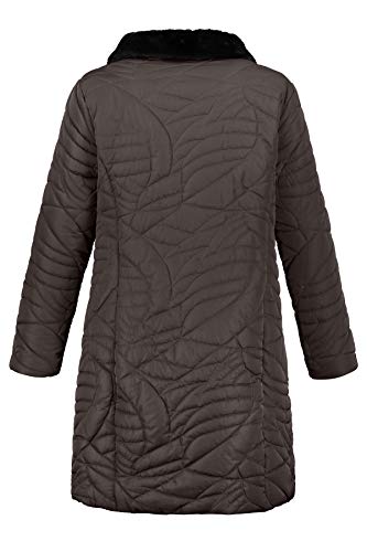 Ulla Popken Softshell-Jacke Abrigo, Marrón (Braun 31), 58 (Talla del Fabricante: 58+) para Mujer