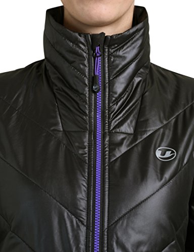 Ultrasport Advanced Chaqueta Lorma para mujer, chaqueta para todo el año, Negro/Púrpura, 2XL