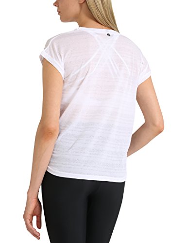Ultrasport Endurance Skegness Camiseta de Manga Corta, Mujer, Blanco, 40