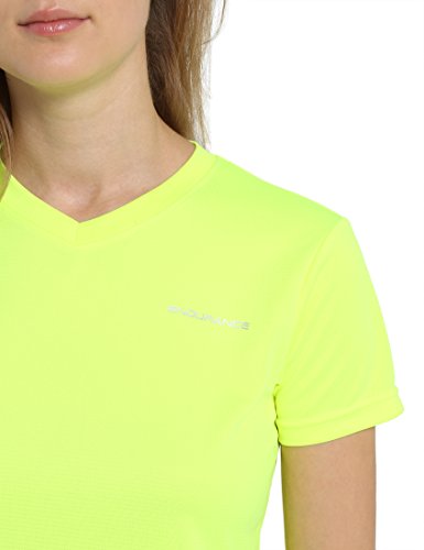 Ultrasport Endurance Vista Performance, Camiseta de manga corta para mujer, Amarillo, 42 EU