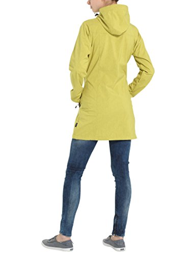Ultrasport Whistler Herrin - Chaqueta larga de mujer, amarillo, 40
