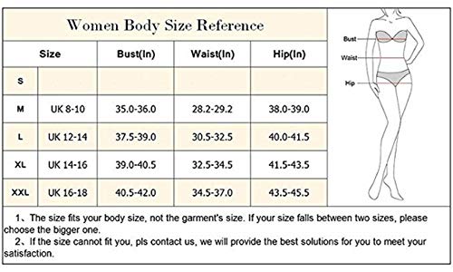 UMIPUBO Bikini Mujer Trajes de Baño con Relleno Push-Up Acolchado Bra Tops y Braguitas Bikini Sets Talla Grande (ES 44, C)