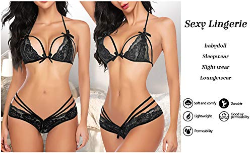 UMIPUBO Conjuntos de lencería Babydoll de Encaje para Mujer 2 Piezas Sujetador y Bragas Copa de Encaje Ropa de Dormir Cuello en V Encaje Babydoll Teddy Conjunto de camisón UMIPUBO Conjuntos de lencería Babydoll de Encaje para Mujer 2 Piezas Sujetador y Bragas Copa de Encaje Ropa de Dormir Cuello en V Encaje Babydoll Teddy Conjunto de camisón
