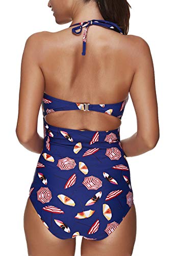 Una Pieza Que Adelgaza El Bañador De La Torcedura De Las Mujeres del Nudo Acolchado Empuja hacia Arriba del Bikini De Monokini Triángulo Briefs para Surf